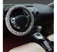 Coprivolante per auto 3 in 1 Soft Leopard Impugnatura del freno a mano Coperchio