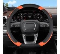 Coprivolante Per Auto 38cm Antiscivolo In Pelle Microfibra Tipo D Per Audi A1 A2 A3 A4 A5 A6 A7 A8l Q2 Q3 Q5 Q7(ORAGE D SHAPE)