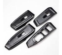 Coprivolante per Auto 4 Pezzi In Fibra Di Carbonio Colore Finestra Vetro Ascensore Trim Interruttore Pulsante Pannello Decorativo Interno Compatibile Con Ford Per Ranger Per Everest 2023