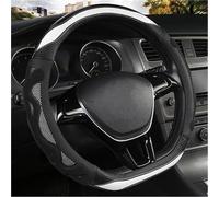 Coprivolante per auto a forma di D in pelle quattro stagioni per GOLF 7 8 2015 per POLO per JATTA accessori rotanti (Bianco)