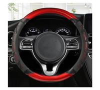 Coprivolante per Auto a Forma di O e di D, 38 cm, per con Kia Rio 2, 3, 4, K2, K3, K4, K5, K3S, KX1, KX3, KX5, KX7, Rio, Soul. Coprivolante Rosso a Forma di O (Nero Rosso a Forma di O).