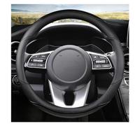 Coprivolante per Auto a Forma di O e di D, 38 cm, per con Kia Rio 2, 3, 4, X-Line, K2, K3, K4, K5, KX1, KX3, KX5 e Sportage. Coprivolante Nero a Forma di D (Nero a Forma di O).
