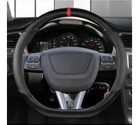 Coprivolante Per Auto Accessori In Pelle Antiscivolo Per Seat Per Ibiza 6l 6j Per Ateca Per Exeo Per Tarraco(Black D shape)