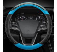 Coprivolante Per Auto Accessori In Pelle Microfibra Antiscivolo Per Hyundai I30 Per Creta Per Tucson Ix35 Durevole(Blue O shape)