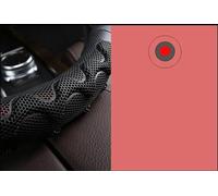 Coprivolante Per Auto Accessori In Pelle Microfibra Antiscivolo Per MG Tutti I Modelli ZS HS GS EHS EZS GT EV RX5 Durevole(Purple D shape)