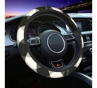 Coprivolante Per Auto Buffalo Plaid Black And White Check Copri Volante Accessori Per Interni Traspirante Coprivolante Elastico, Per Camion, Car, Suv, 38cm