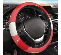 Coprivolante per auto carino a pois Coprivolante elasticizzato elasticizzato da 15 pollici Protezione morbida per volante universale Traspirante Antiscivolo Accessori per auto per SUV Furgoni Camion
