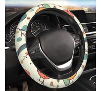 Coprivolante per auto carino Coprivolante elasticizzato elasticizzato da 15 pollici Protezione per volante universale morbida Traspirante Antiscivolo Accessori per auto per SUV Furgoni Camion