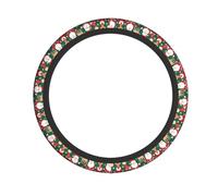 Coprivolante per auto con Babbo Natale e cervo natalizio, stampato, 38,1 cm, adatto per auto, camion e furgoni