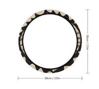Coprivolante per auto con motivi nativi americani, per donne e uomini, accessori per auto, antiscivolo, design confortevole, 38 cm, per diverse auto, camion, SUV