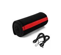 Coprivolante per Auto Coprivolante In Pelle Scamosciata Intrecciata Per Auto, Diametro Della Cassa Del Volante 14,6 Pollici/35-37 Cm(Style 3-Black Thread)