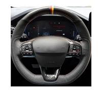 Coprivolante Per Auto Coprivolante Per Auto Cucito A Mano Antiscivolo Nero Per Ford Per Focus ST ST-Line 2019-2020 Per Fiesta ST ST-Line 2018-2019 Coprivolante (Colore : G)