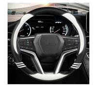 Coprivolante Per Auto Coprivolante Per Auto In Pelle E Fibra Carbonio Per Isuzu Per D-MAX 2013-2018 Per Mu-X Per D-Max Per MU-X III 2020-2023 Volante Protettore(BIANCO)