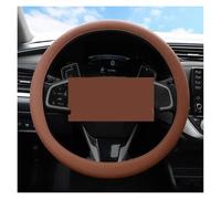 Coprivolante per auto Coprivolante universale estivo in silicone per auto, copriguanti elastico, texture morbida, multicolore, decorazione per auto, accessori fai da te(Marrone)