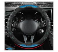 Coprivolante per auto Coprivolante universale per auto da 14,5-15 pollici, ottima presa con design antiscivolo a nido d'ape 3D(Sky blue circle)