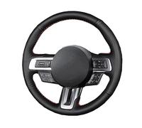 Coprivolante Per Auto Cucito A Mano Per Ford Per Mustang 2015 2016 2017 2018 2019 2020 2021 Custodia Volante Auto Cover(Linea rossa)