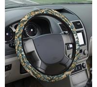 Coprivolante per auto da montagna, antiscivolo, assorbimento del sudore, elasticità, accessori per auto, protezione universale per volante da 15 pollici per SUV, berline, furgoni, camion