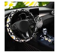 Coprivolante Per Auto Decorazione Maglia Styling Accessori Interni Prodotto Universale Auto Carino Margherita Fiore Coprivolante Interni(3 pcs)