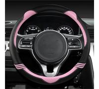 Coprivolante per auto fibra carbonio In pelle per Kia Per Sportage Sid Per Rio 3 Per Soul Per Sportage Ceed Per Sorento Per Cerato Per K2 K3 K4 K5 KX3 Coprivolante in pelle microfibra(Pinkk O Shape)
