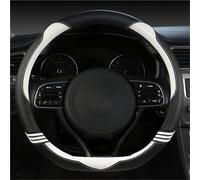Coprivolante per auto fibra carbonio In pelle per Kia Per Sportage Sid Per Rio 3 Per Soul Per Sportage Ceed Per Sorento Per Cerato Per K2 K3 K4 K5 KX3 Coprivolante in pelle microfibra(White D Shape)