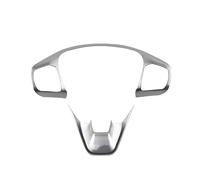 Coprivolante per Auto Finiture per Pulsanti Telaio per F&ORD per Focus Mk4 2019-2021 ST Line Accessori Auto Styling Copertura di Protezione dello sterzo dell'auto (Color : ABS Silver)