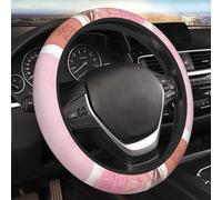 Coprivolante per auto Girly Coprivolante elasticizzato elasticizzato da 15 pollici Protezione per volante universale morbida Traspirante Antiscivolo Accessori per auto per SUV Furgoni Camion
