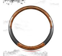Coprivolante per auto in legno massello color noce color caffè adatto per Lotus Eletre 4 posti 2023 2024, copertura protettiva segmentata antiscivolo accessori interni, pelle mogano D