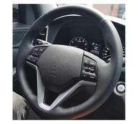 Coprivolante Per Auto In Microfibra Nera Cuciti A Mano Per Hyundai Per Tucson 2015 2016 Accessori Per Auto Interni Coprivolante(Blue Thread)
