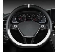 Coprivolante Per Auto In Pelle Microfibra Antiscivolo Accessori Per Lo Styling Per Scirocco Per Jetta 6 2017-2021(Wit)
