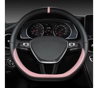 Coprivolante Per Auto In Pelle Microfibra Antiscivolo Accessori Per Lo Styling Per Scirocco Per Jetta 6 2017-2021(Pink)