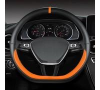 Coprivolante Per Auto In Pelle Microfibra Antiscivolo Accessori Per Lo Styling Per Scirocco Per Jetta 6 2017-2021(Orange)