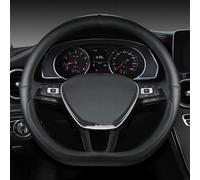 Coprivolante Per Auto In Pelle Microfibra Antiscivolo Accessori Per Lo Styling Per Scirocco Per Jetta 6 2017-2021(Nero)