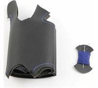 Coprivolante per auto in pelle Nera Cucito a Mano per Audi A3 8V Sportback A4 B8 Avant A6 C7 A8 D4 Q3 8U Q5 8R Q7