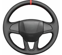 Coprivolante per Auto in Pelle Nera, Cucito a Mano, per Honda Fit 2014 Vezel 2015-2017