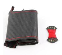 Coprivolante per auto in pelle nera cucito a mano, per Kia K5 2016 2017 Sportage 4 KX5 2016 2017 Coprivolante fai da te in microfibra traspirante