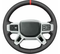 Coprivolante per Auto in Pelle Nera, Cucito a Mano, per Land Rover Defender Discovery 2021-2023