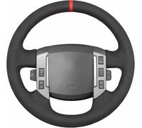 Coprivolante per Auto in Pelle Nera, Cucito a Mano, per Land Rover Discovery 3 2004-2009