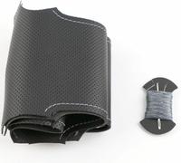 Coprivolante per Auto in Pelle Nera Cucito a Mano Per Nissan Pathfinder III Frontier Xterra Navara 2005-2015 DIY Copri Volante Protezione Copertura