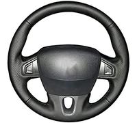 Coprivolante per Auto in Pelle Nera, per Renault Megane 3 Grand Scenic 3 Kangoo 2 Fluence ZE, per Nissan NV250, Linea Rossa