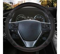 Coprivolante per auto in pelle PU per Scion iM 2016 Auris 2013-2016 Accessori(Nero)
