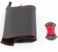 Coprivolante per Auto in Similpelle Nera Cucito a Mano Fai da Te per Renault Megane 2 2003-2008 Kangoo 2008 Scenic 2 2003-2009