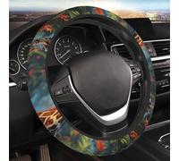 Coprivolante per auto Jungle Giraffe Car Elastic Stretch Volante Coprivolante Universale 15 Pollici Antiscivolo Auto Volante Protector Per Auto SUV Van Berlina Camion