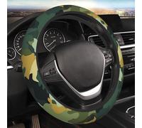 Coprivolante per auto mimetico Coprivolante elasticizzato elasticizzato da 15 pollici Protezione per volante universale morbida Traspirante Antiscivolo Accessori per auto per SUV Furgoni Camion
