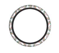 Coprivolante per auto, motivo unicorni by The River, stampato, 38,1 cm, adatto per auto, camion e furgoni