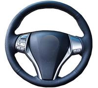 Coprivolante per auto originale fai-da-te personalizzato Treccia in pelle nera per volante, per Nissan X-Trail 2014-2017 Coprivolante