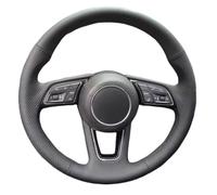 Coprivolante Per Auto Per A1 8X A3 8V S3 A4 B9 S4 A5 S5 Q2 RS 4 2016-2022 Coprivolante Intrecciato In Microfibra Cucito A Mano Morbido Coprivolante(Green Thread)