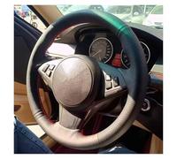 Coprivolante Per Auto Per BMW E60 Per M5 2005-2008 645ci E63 E64 Per Cabrio Per M6 2005-2010 Coprivolante In Treccia Copertura In Pelle Accessori Copertura Volante(Red thread)