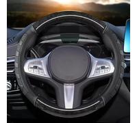 Coprivolante Per Auto Per BMW X1 X2 X3 X4 E84 F84 F39 E83 F25 G01 F97 F26 G02 F98 Coprivolante In Finto Legno Di Mogano Antiscivolo Coprivolante(Nero)