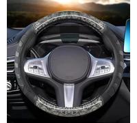 Coprivolante Per Auto Per BMW X1 X2 X3 X4 E84 F84 F39 E83 F25 G01 F97 F26 G02 F98 Coprivolante In Finto Legno Di Mogano Antiscivolo Coprivolante(Grigio)