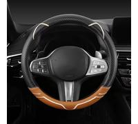 Coprivolante Per Auto Per BMW X1 X2 X3 X4 E84 F84 F39 E83 F25 G01 F97 F26 G02 F98 Coprivolante In Pelle 38 Cm Accessori Interni Antiscivolo Coprivolante(Caffè)